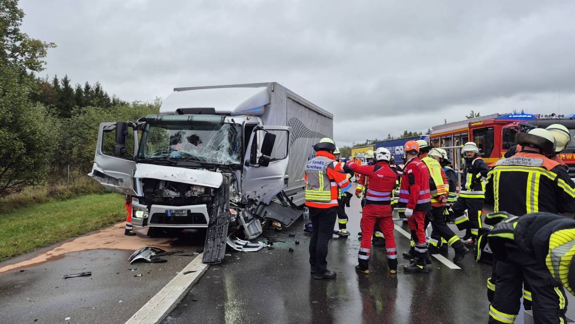 Verkehrsunfall auf der A8